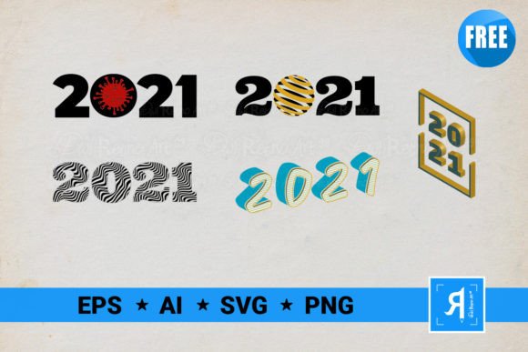 Download Free 5 Set 2021 Year Logo SVG Bundle - Premium Resources
